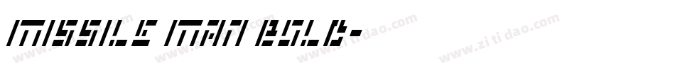 Missile Man Bold字体转换